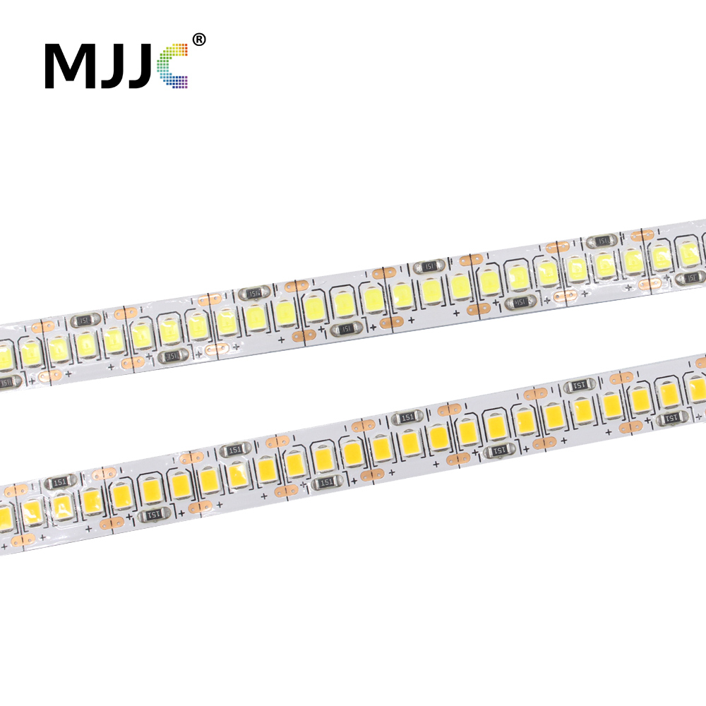 Tira de luces LED de 12V 24V 1M 2M 3M 4M 5M Fita LED SMD 2835 240LED/M Flexible DC 12V 24V iluminación de cinta de rayas blancas cálidas