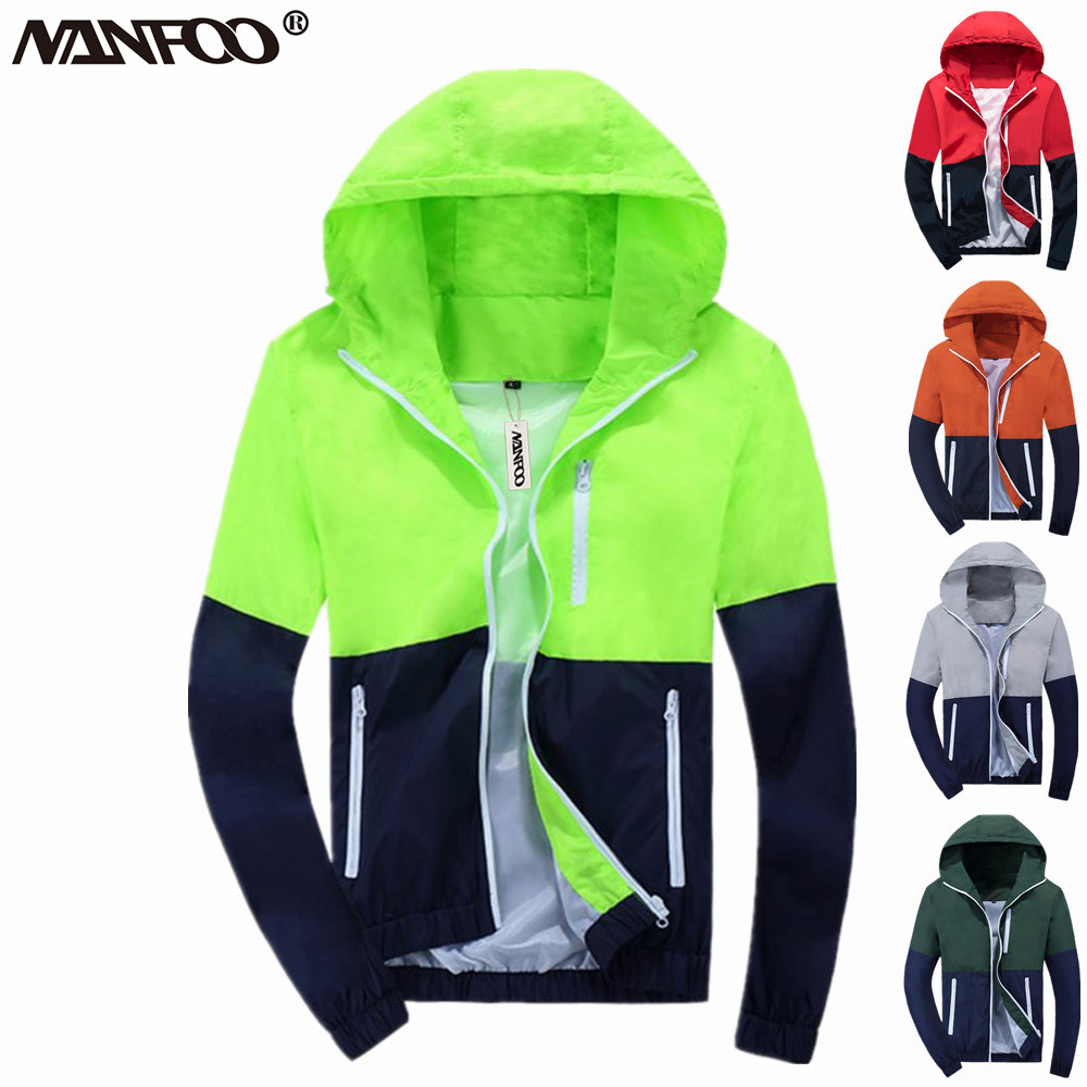 Chaqueta impermeable con capucha para ciclismo, cortavientos transpirable de secado rápido para exteriores, senderismo y escalada, primavera y otoño
