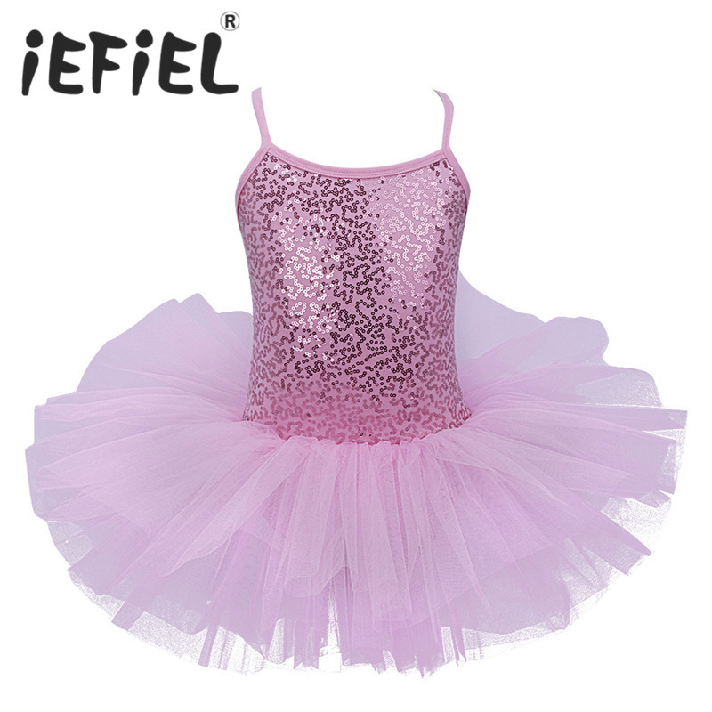 Iefiel-チュールの女の子のためのバレエドレス,花柄のチュチュの衣装,ダンスウェア,バレリーナの衣装