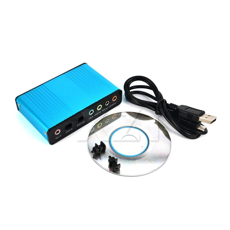 Звуковая карта USB 2.0, 6-канальная оптическая внешняя аудиокарта 5,1, контроллер SPDIF, набор микросхем CM6206 для ПК, ноутбука, настольного планшета