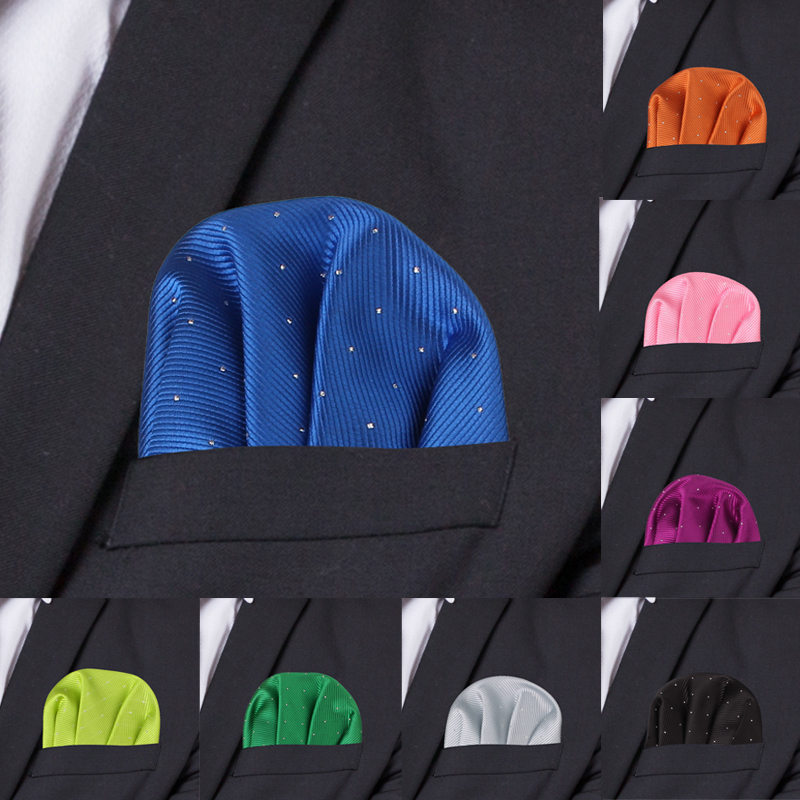 Dots Hanky Hankies para homens, ternos de bolso quadrado, toalha de peito de negócios, terno clássico, lenço, lenço, moda
