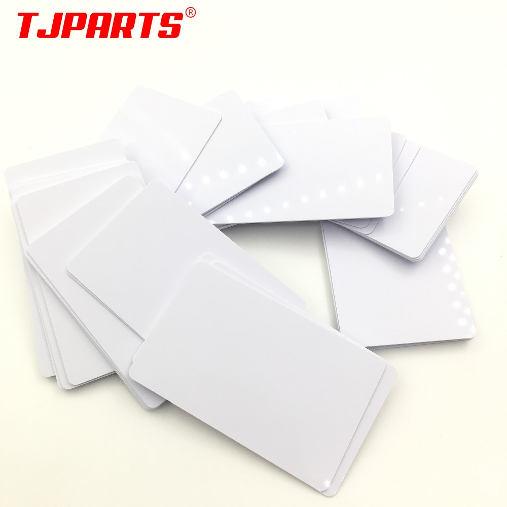 20PC X Trắng Bóng Trống In Phun Có Thể In PVC Thẻ Nhựa Dẻo Chống Thấm Nước Chứng Minh Thư Thẻ Kinh Doanh Cho Máy Epson Dành Cho Canon máy In Phun