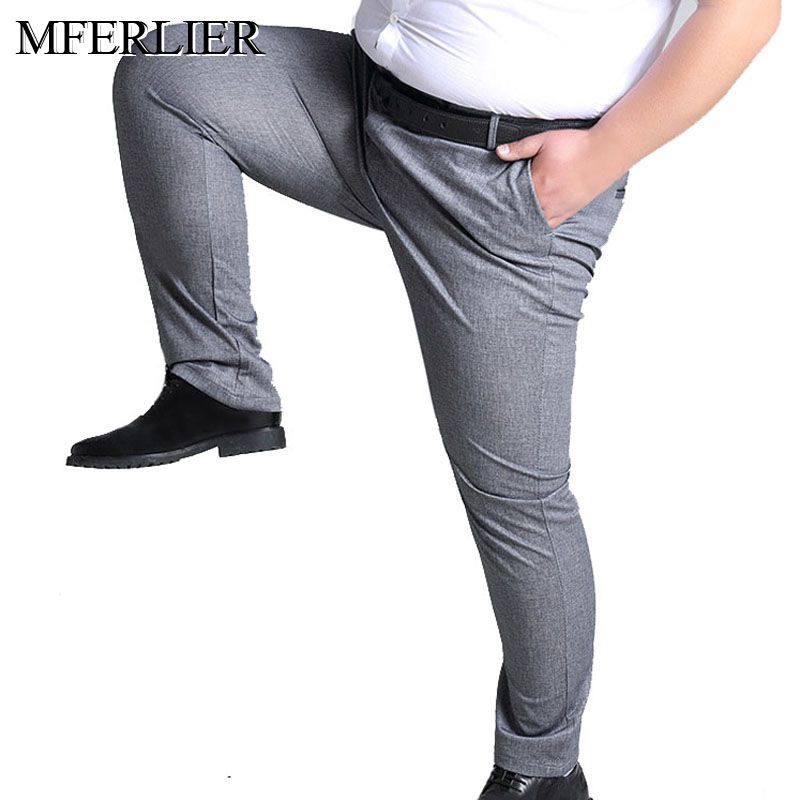 MFERLIER Frühling Sommer Männer Hosen 5XL 6XL 7XL 8XL 9XL 10XL Taille 138 cm Plus größe Elastische 145 kg Große Größe Hosen