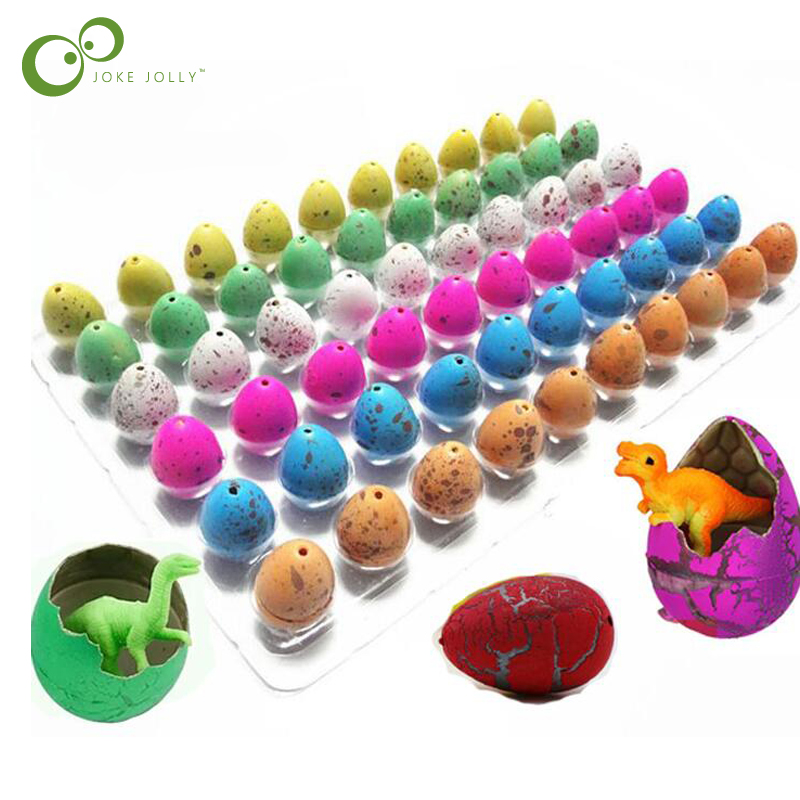 10 teile/los Neuheit Knebel Spielzeug Kinderspiel zeug niedliche Magie schlüpfen wachsende Tier Dinosaurier Eier für Kinder Lernspiel zeug Geschenke Gyh