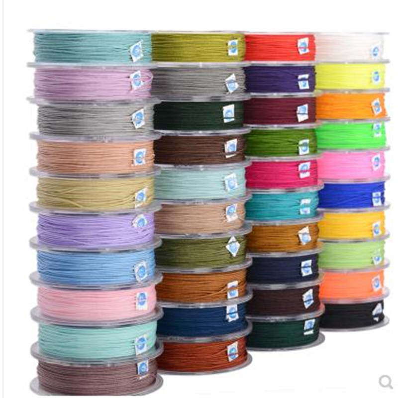 OAR20 metros cordón de nailon cuerda de 0,8mm cuerda de macramé pulsera trenzada cadena DIY borlas pulseras de hilo de nailon línea de macramé