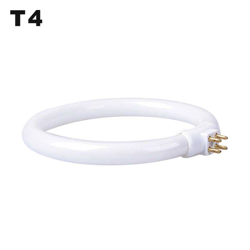 T4 Bulat Melingkar Tabung 11W 110V & 220V G10q Neon Cincin Lampu 4 Pin Kaca Pembesar Lampu meja Kecil Lampu Bohlam Putih