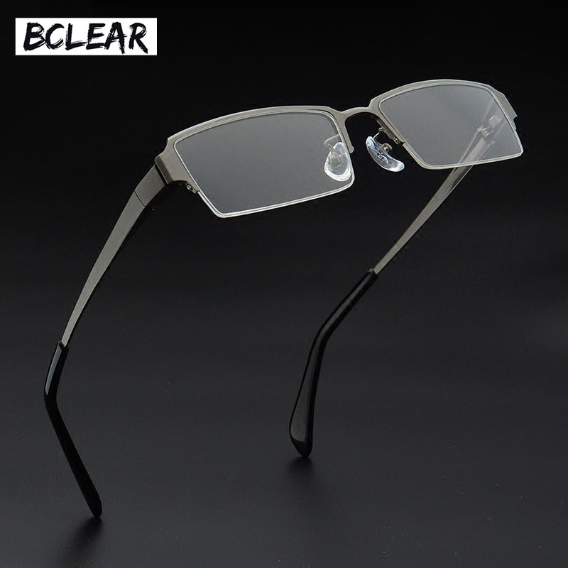 Bcelar Optik Titanium Kacamata Bingkai Pria Retro Jelas Miopia Resep Kacamata Square Desainer Kacamata Bingkai Kacamata Pengusaha