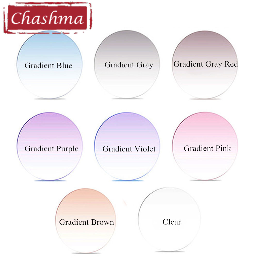 Chashma lentes progressivas de campo amplo, índice 1.67, vidro multifocal, prescrição óptica, cristal colorido escuro para receita