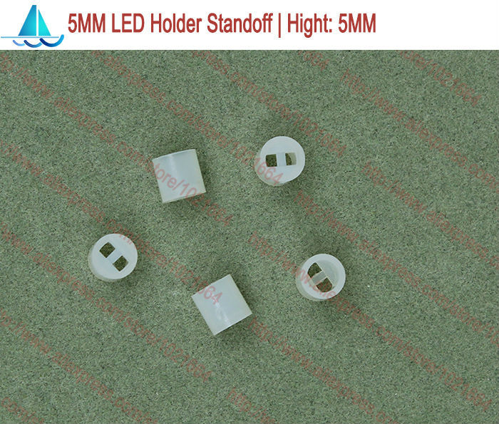 200 sztuk/partia 5MM uchwyt lampy led wysokość: 5MM dioda elektroluminescencyjna Spacer wsporniki