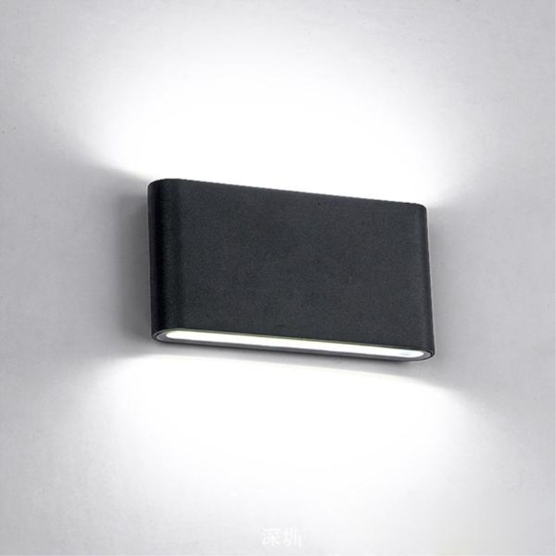 Moderne étanche extérieur 12W mur LED lampe IP65 aluminium haut et bas applique murale jardin porche applique décoration lumière 110V 220V