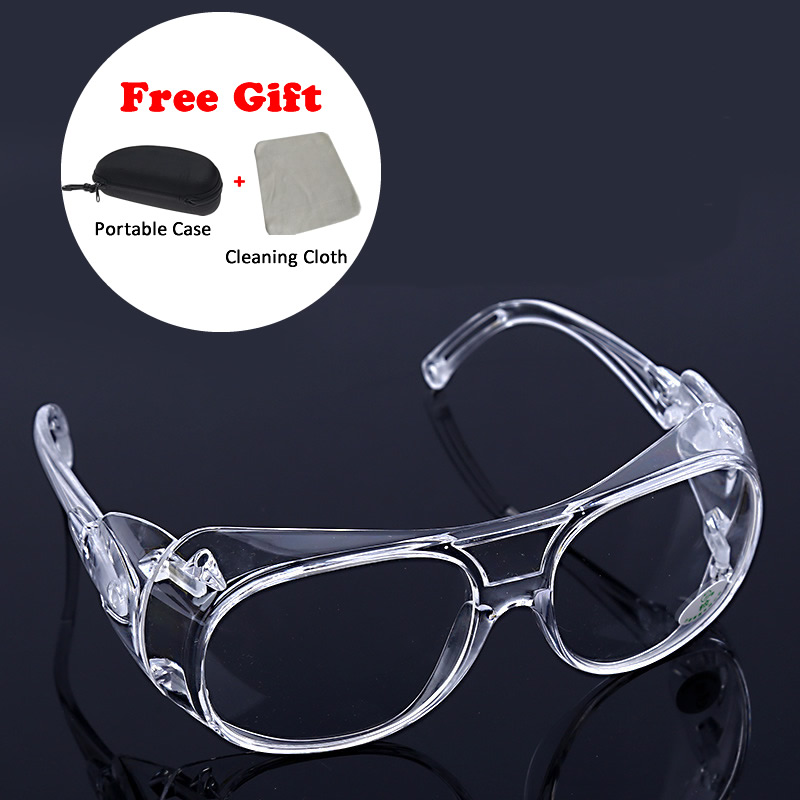 Làm Việc An Toàn Kính Thấu Kính Rõ Ràng Với Ốp Lưng Chịu Chống Bắn Gió Chống Bụi Bảo Vệ Mắt Kính Mắt tấm Bảo Vệ