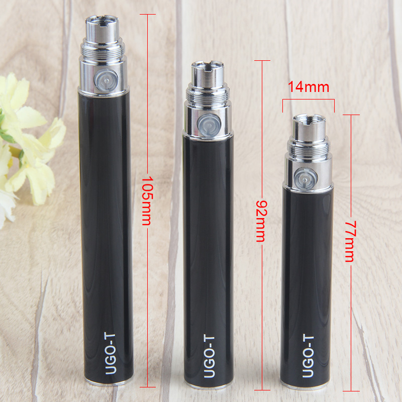 Batería de cigarrillo electrónico para vapeo de UGO-T, Micro USB passthong, 1100mah, EGO para 510 Thread CE4 mt3 Tank Pen, 1 ud.