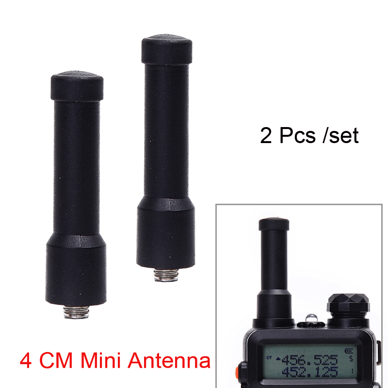 2 sztuk/zestaw 400-470 mhz SMA-żeńskie Mini bardzo krótkie małe złącze adaptera antenowego dla Baofeng BF-888S uv-5r UV-82 UV-9R