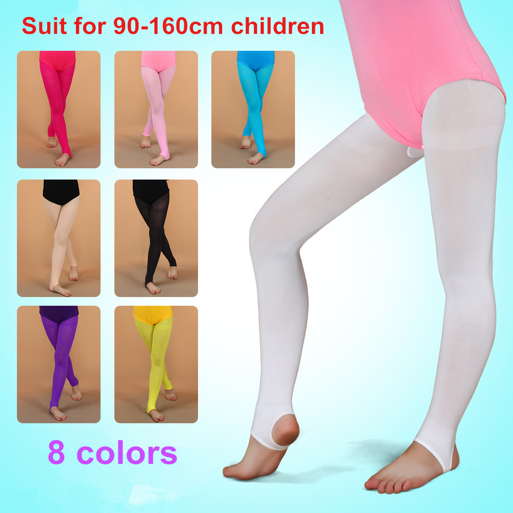 夏の子供ダンス靴下ベルベットバレエストッキング女の子ソフト弾性 Collant バレエタイツレオタードバレリーナプロフェッショナルレギンス