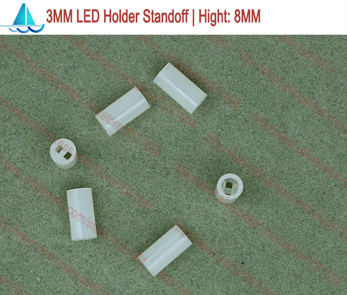 10000 stücke JU-HIWOR 3MM LED Lampe Halter 4*4mm 4,5mm 5mm 5,5mm 6mm licht Emittierende Diode Spacer Unterstützung Abstandsbolzen