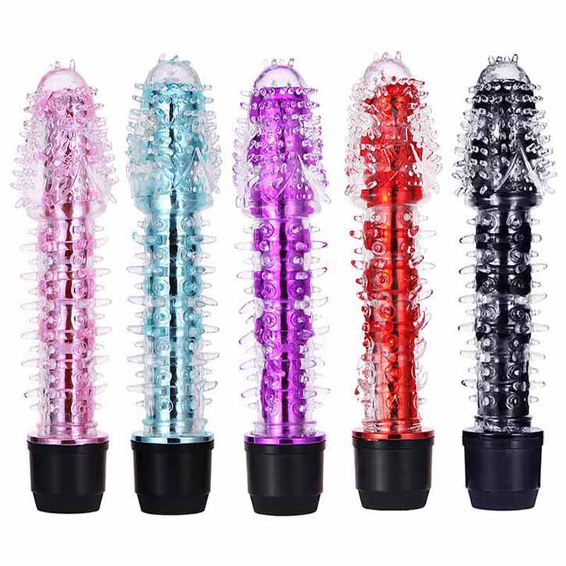 Dildo Vibrator Für Frauen Gepunktete Rippen Stacheldraht Penis Av Stick Vibrierende G Spot Klitoris Stimulator Masturbation Sex Produkt AC