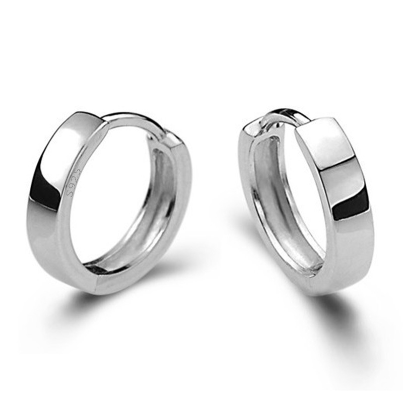 Xiyanike prata cor suave modelos masculinos e femininos brinco de prata para mulheres brinco prata esterlina-jóias brinco ves6390