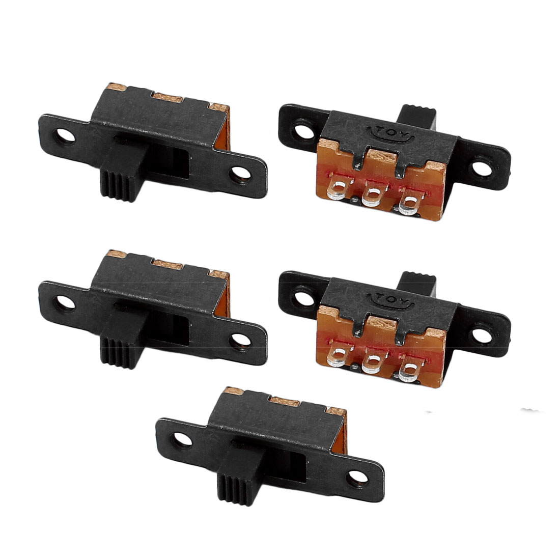 100 Pcs SS-12F16 2 Posisi 3 P SPDT Miniatur Slide Switch Menempel Toggle Switch