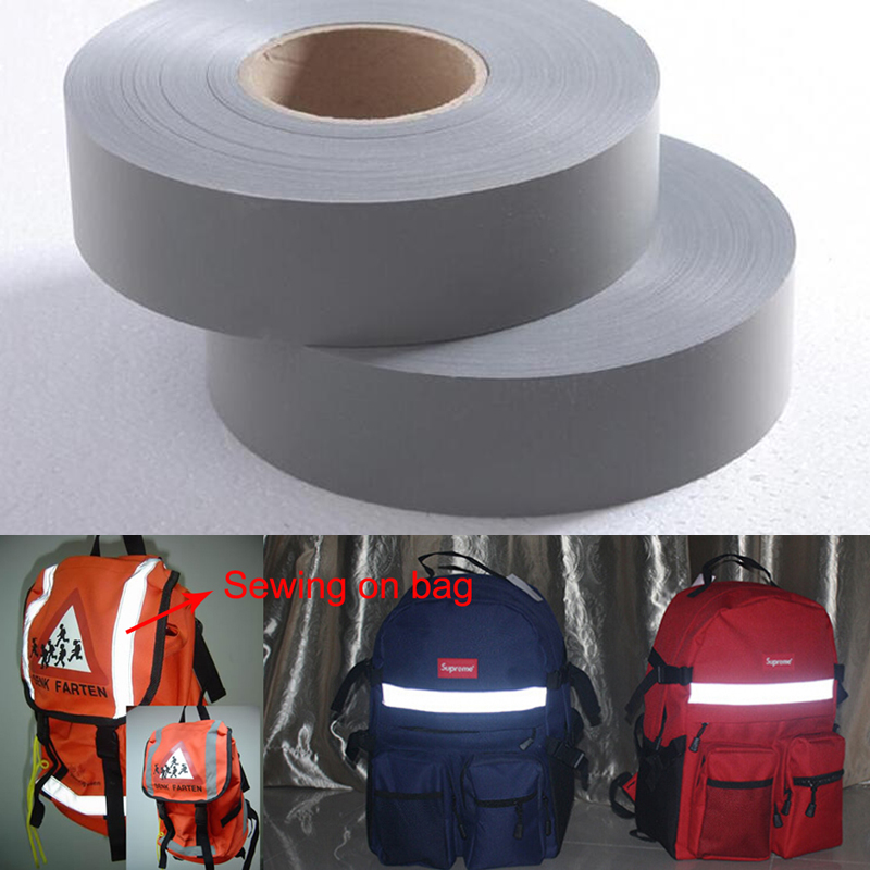 Accesorios de material de costura textil de costura sintética de tela reflectante para ropa