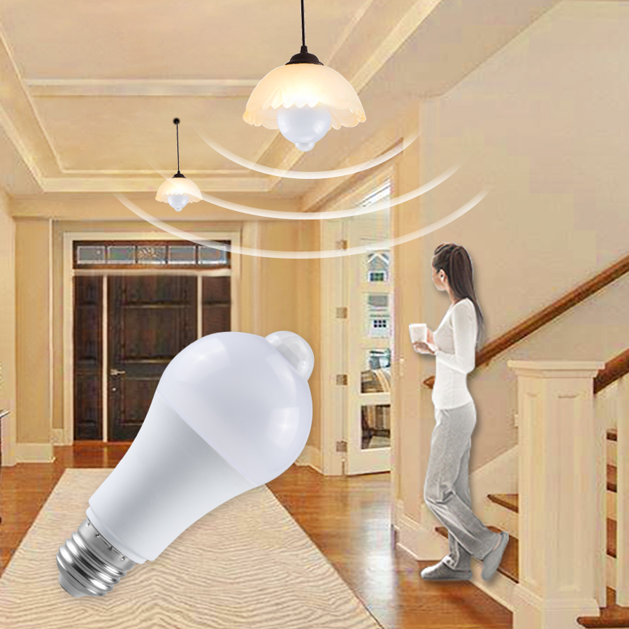 PIR Bewegingssensor Licht Noodlamp met Bewegingssensor Nachtlampje 85-265V B22 E27 Trap Gang sensor Licht LED Lamparas