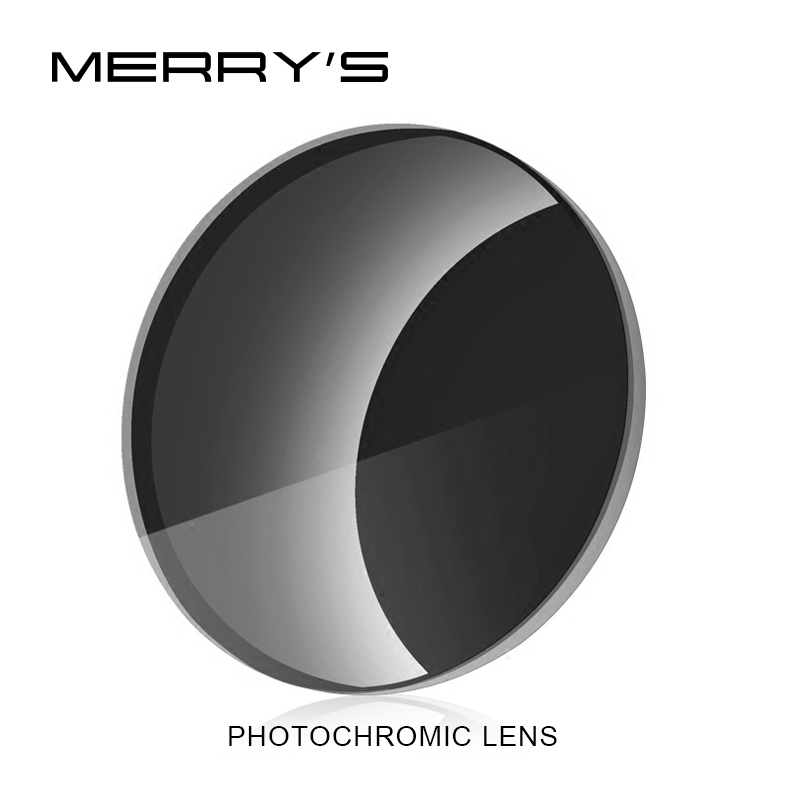 MERRYS Photochromic Series 1.56 1.61 1.67 Prescription CR-39 Resin Aspheric Glasses Lenses Myopia Sunglasses Lens