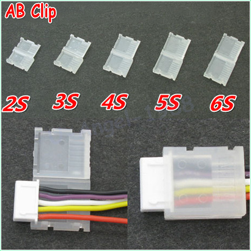 20 unids/lote 2S 3S 4S 5S 6S JST-XH protección de cabeza equilibrada Protectores de enchufe de equilibrio Clip AB para batería Rc Lipo