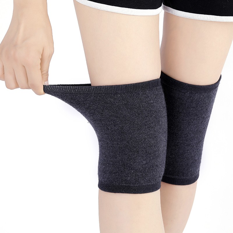 ผ้าขนสัตว์น้ำหนักเข่าแขนยาวฤดูหนาว Coldproof Warm หัวเข่าถักสูง Kneecap เข่าป้องกันขาอุ่น All Season