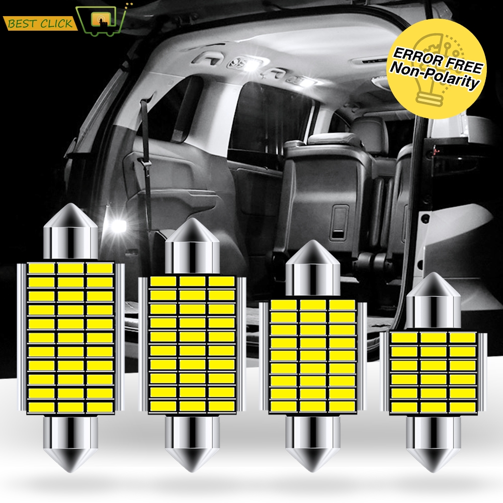 Xukey Auto Canbus Festoen C 10W Led Lampen 31Mm 36Mm 39Mm 42Mm Nummerplaat Interieur Koepel Kofferbakverlichting 4014 Smd High Power 12V