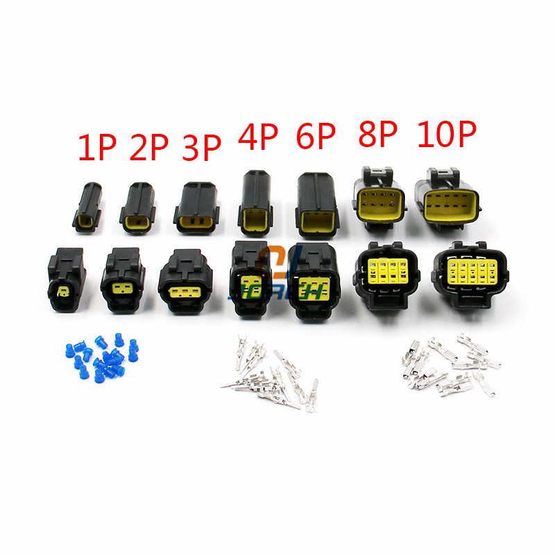 Free Shipping 1 Set 1/2/3/4/6/8/10/12 Pin Way Waterproof Wire Connector Plug Car Auto Sealed Electrical Set Car Truck Connectors