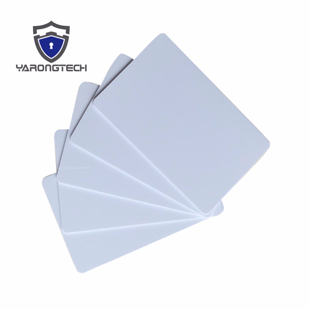 13,56 MHz MIFARE Classic 4k tarjeta NFC vacía delgada TARJETA DE PVC ISO14443A tarjeta IC inteligente tarjeta de entrada de la Puerta de los sistemas-10 Uds