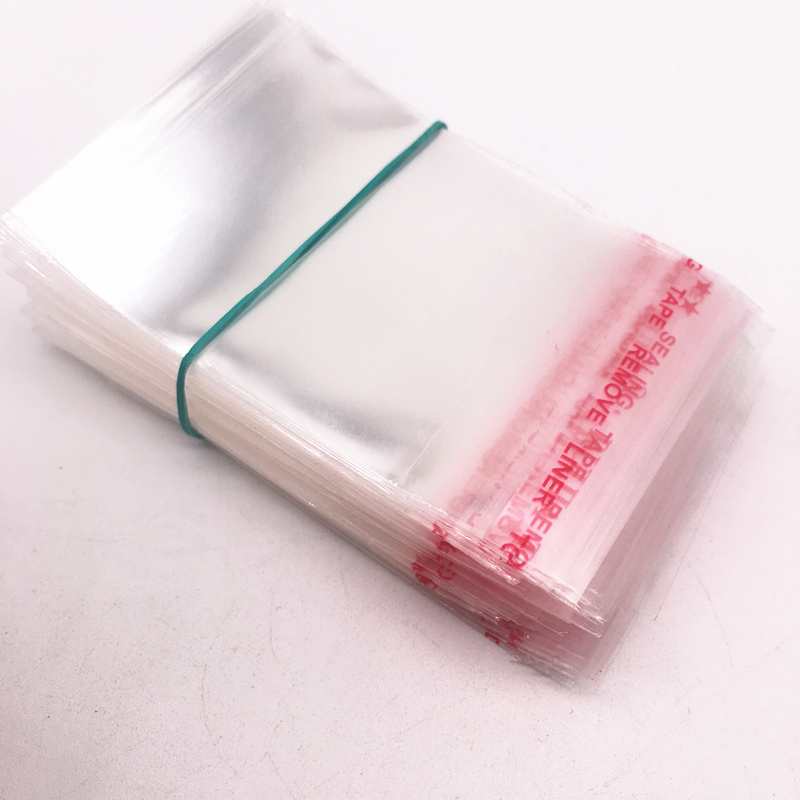 100 peças 4x6cm saco poli resselável sacos plásticos transparentes selo autoadesivo saco de fabricação de jóias