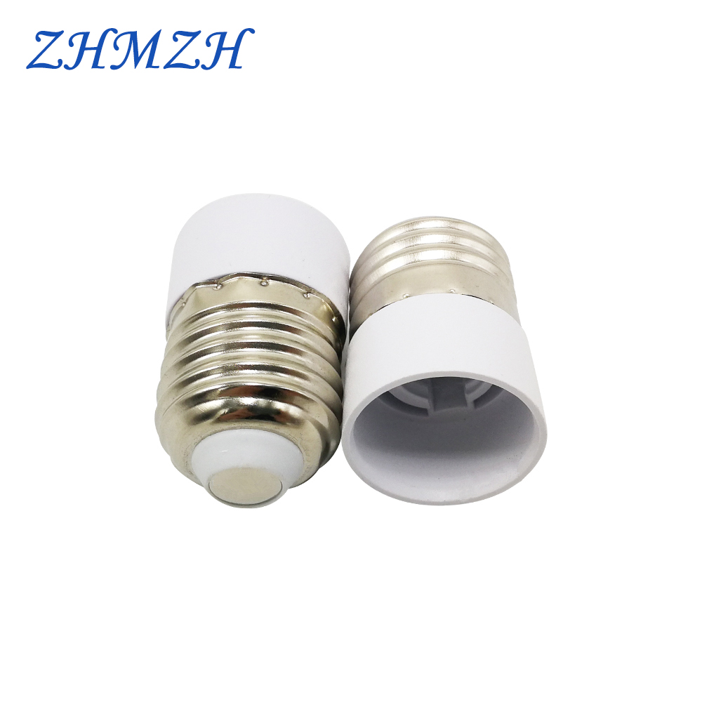 2 unids/lote E27-E14 portalámparas convertidor E14 adaptador de casquillo de lámpara E27 Base de lámpara Material ignífugo tornillo boca cambiador de casquillo de lámpara