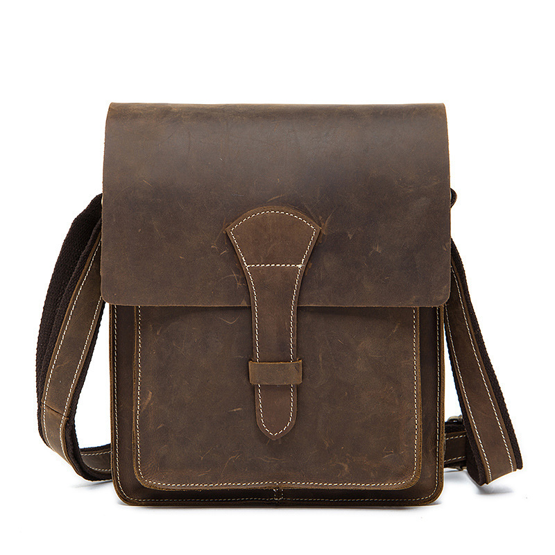 Chủ Đề Ngựa Điên Da Thật Chính Hãng Da Nam Túi Thời Trang Retro Túi Cầm Tay Đeo Vai Vintage Bò Túi Xách Nam Túi Messenger Kinh Doanh Cặp