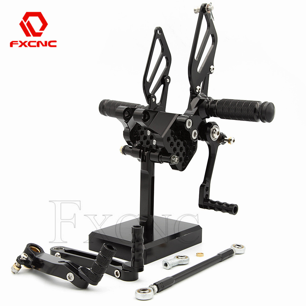 CNC invertida Rearset Footpeg, Apoio para os pés da motocicleta ajustável, Peg traseira Set Foot, GP Shifter, Ducati 749 999 748 919 996 998