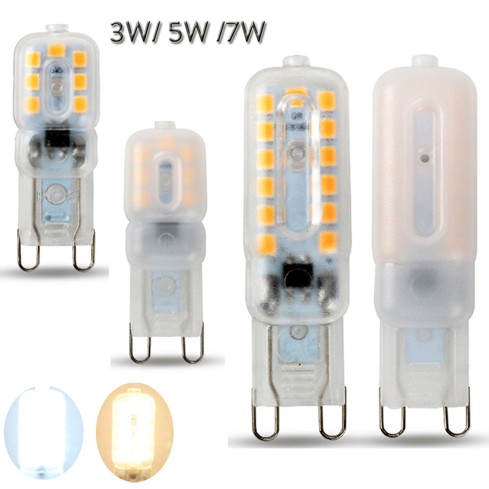 G9ミニled電球,2835 w,5w,7w,シャンデリア用,14led,22led,32led,110/220v,20w,40w,60wのハロゲンランプ交換