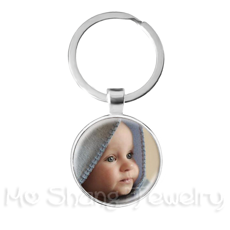 Personalisierter individueller Schlüsselanhänger Foto Mama Papa Baby Kinder Opa Eltern Individuell gestaltetes Fotogeschenk für Familienjubiläumsgeschenk