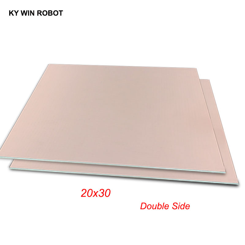 1 Stück FR4 PCB 20 x 30 cm doppelseitige kupferkaschierte Platte DIY PCB Kit Laminat Platine 20 x 30 cm 200 x 300 x 1,6 mm