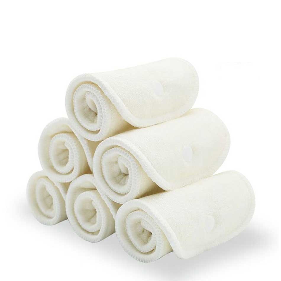 HappyFlute sisipan serat Terry bambu memiliki Snap dapat dicuci Resuable 10pcs Pcak memakai toothar dengan Popok baru lahir gratis pengiriman