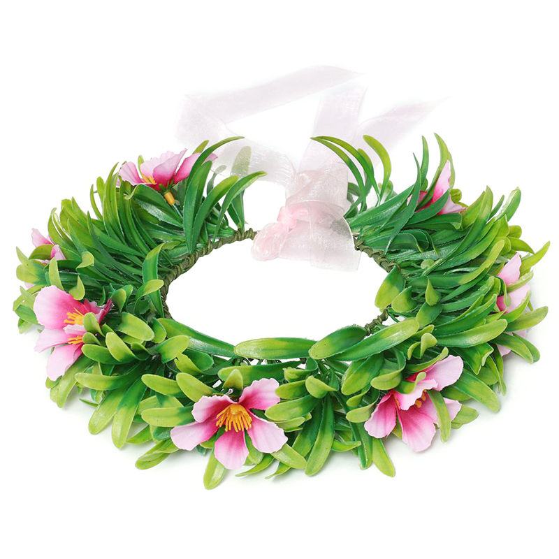 Crianças grinalda verde feminino meninas acessórios de cabelo grinalda tiara princesa fontes festa flor coroa dia de são patrício