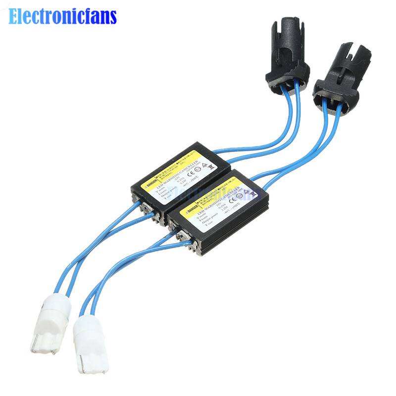 2 Stück 12 V T10 LED-Warnunterdrückung Decoder T10 501 W5W KEIN Canbus OCB Fehlerlastwiderstand