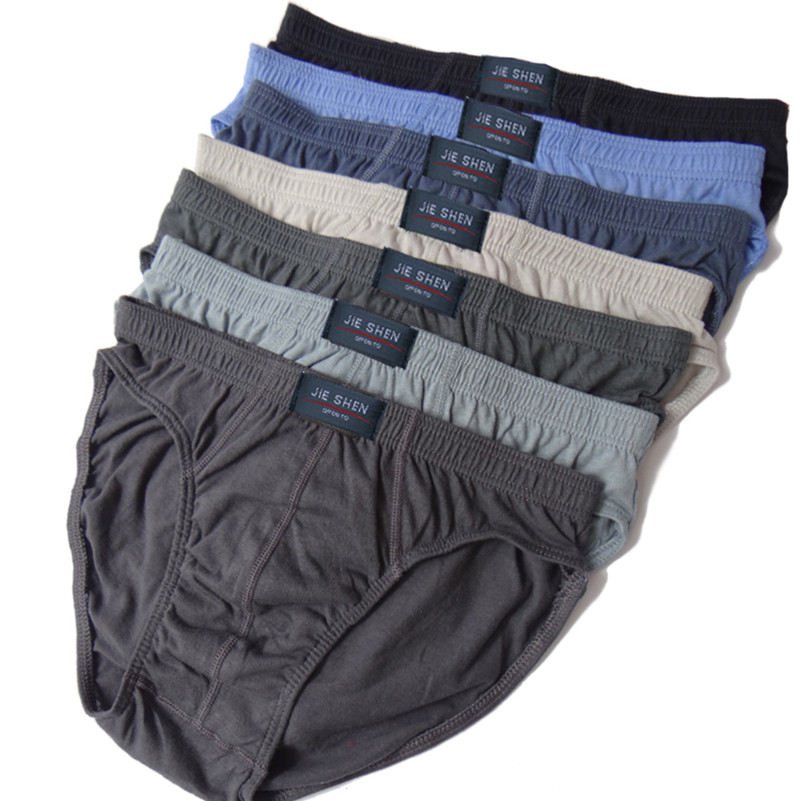 Трусы из 100% хлопка, мужские удобные трусы, мужское нижнее белье M/L/XL/2XL/3XL/4XL/5XL, 5 шт./лот, бесплатная и Прямая доставка