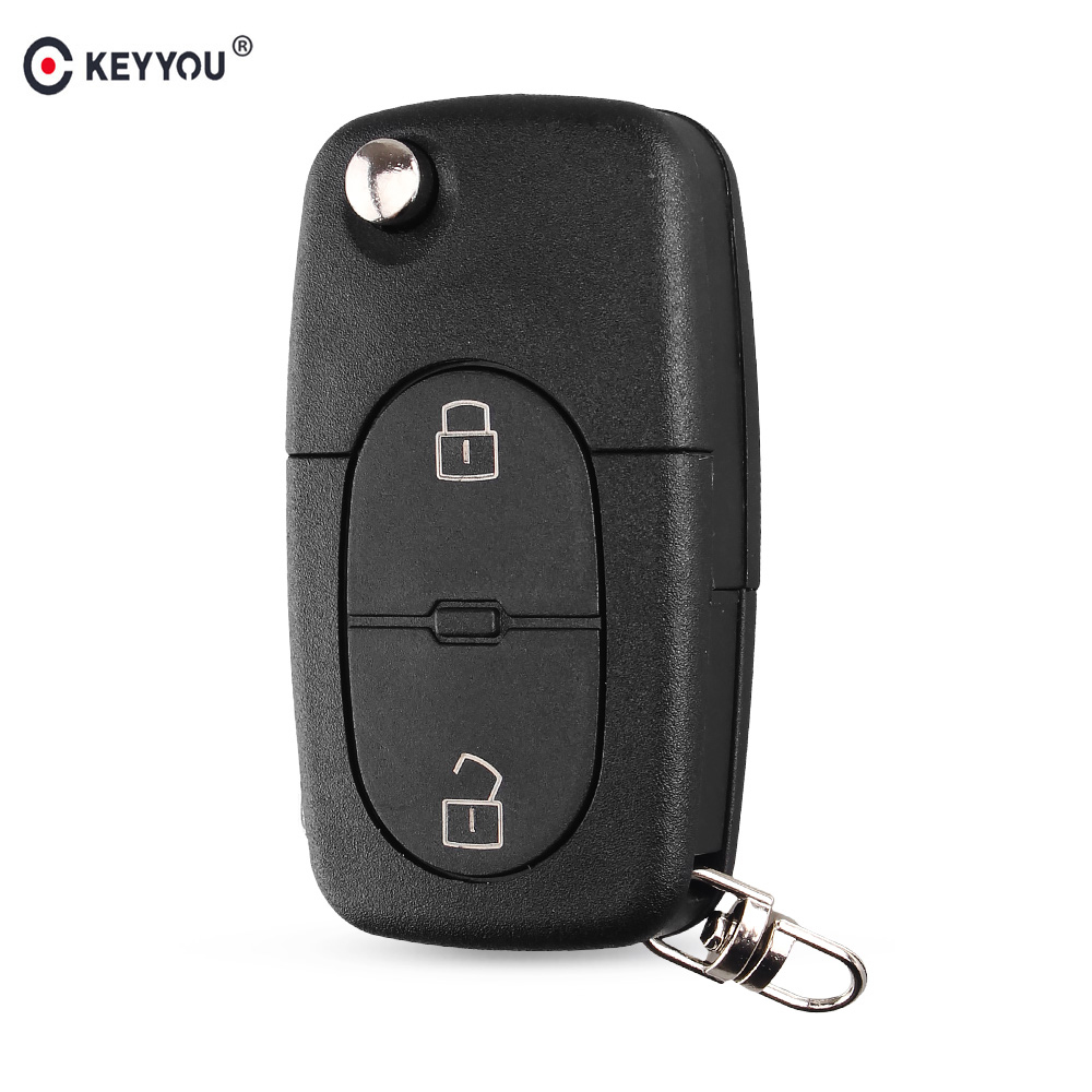 KEYYOU-carcasa para llave remota de coche, carcasa para Volkswagen VW MK4 Golf B5 B6 Bora Passat Golf 4 5 6 CR1616