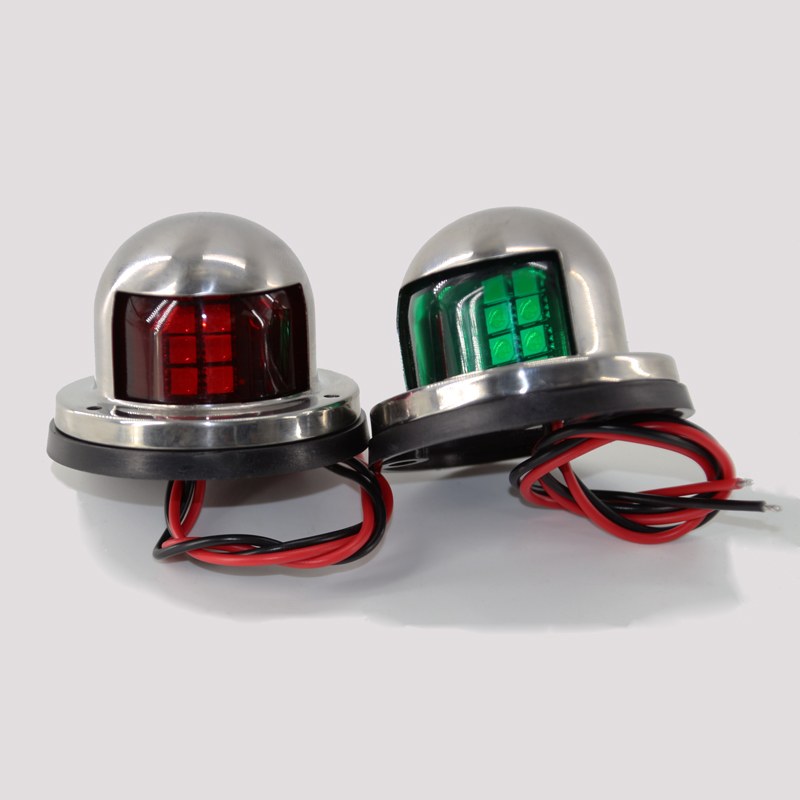 Luz de navegación para barco SU304, 12V, 24V, aeropatín y puerto para yate marino, LED resistente al agua verde y rojo, 1 Uds.