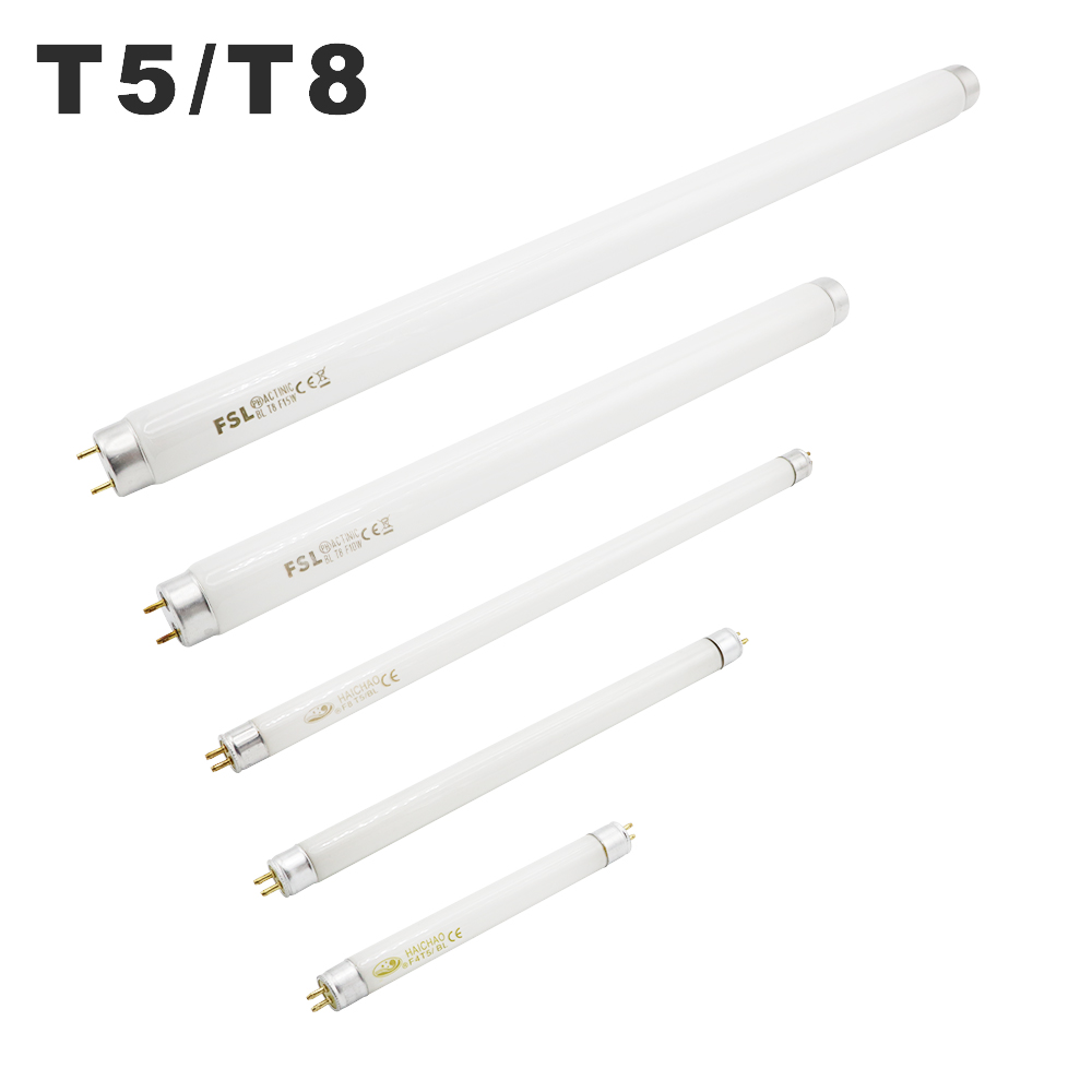 4W 6W 8W 10W 15W lámpara antimosquitos de descarga electrónica tubo T5 T8 tubos de luz ultravioleta 365nm para trampa de insectos de jardín al aire libre