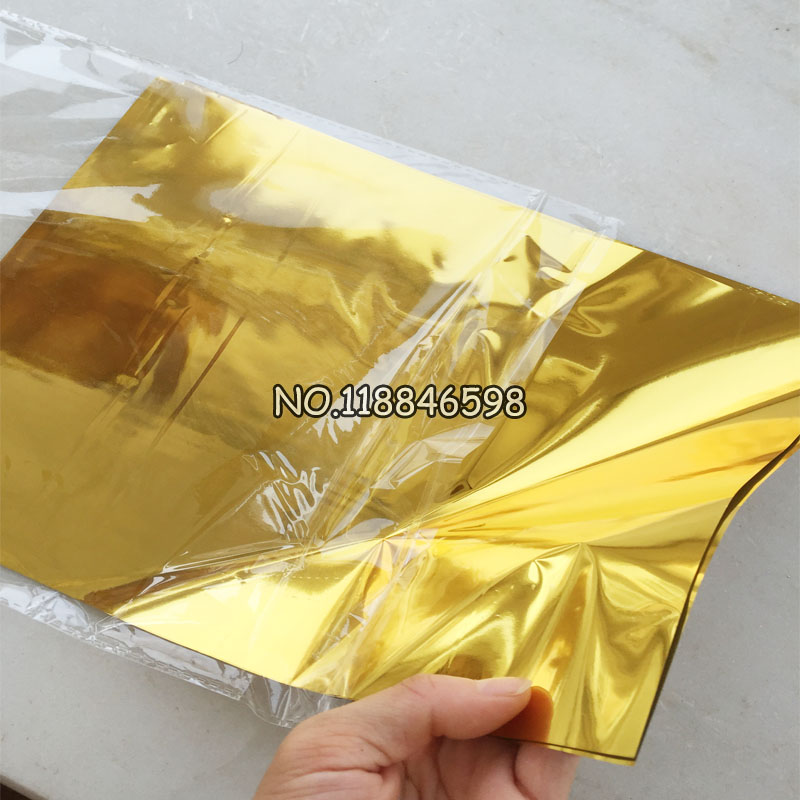 Feuille d'estampage à chaud pour imprimante Laser, papier artisanal, plastifieuse, stratification, transfert sur sheim, document doré A4, 20x29cm, 50 pièces