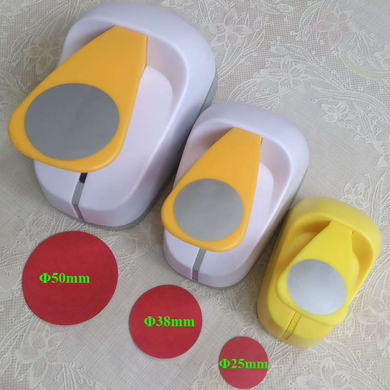 Round Shape Craft Punch Set DIY Hole Punches, Scrapbook, School Circle Punches, 5cm, 3.8cm, 2.5cm, 7.5cm, 15mm