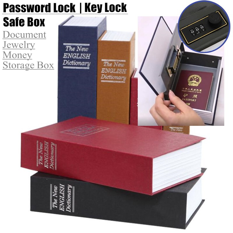 Studentengeschenk-Wörterbuch, Mini-Safe, Buch, verstecktes Geheimnis, Schlüsselschloss, Münze, Bankkarte, Schmuck, privates Tagebuch, Aufbewahrung, Passwortschließfach
