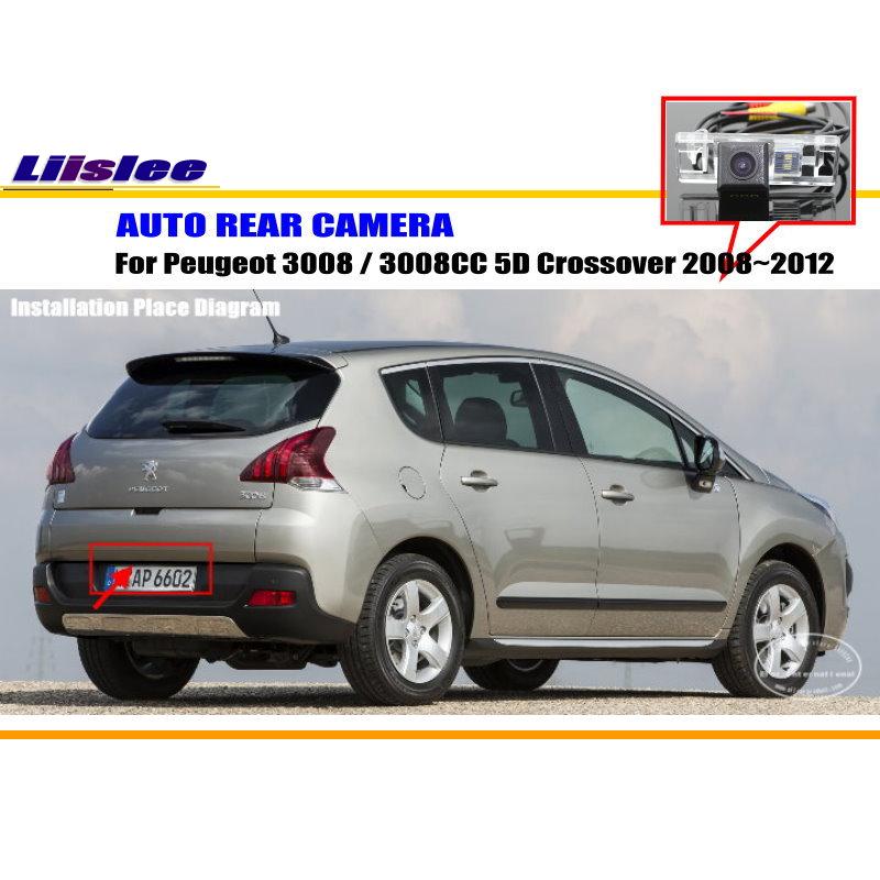 Комплект аксессуаров: камера заднего вида HD CCD для Peugeot 3008 2008-2016, для парковки и вождения задним ходом