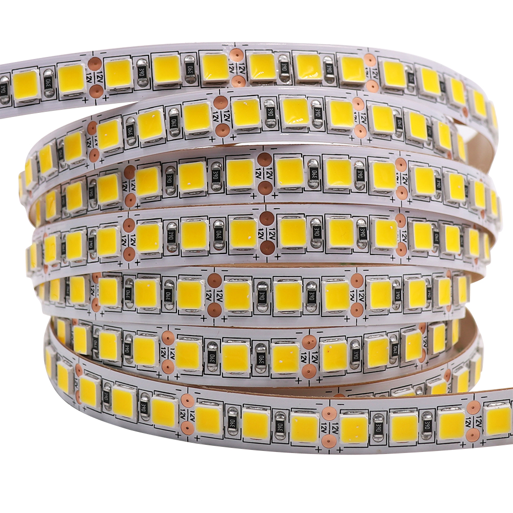 Tira de luces LED de 12V y 5M 5054 5050 2835 RGB SMD 120led 60LED 240LED 5630 cinta LED Flexible impermeable para decoración del hogar 9 colores