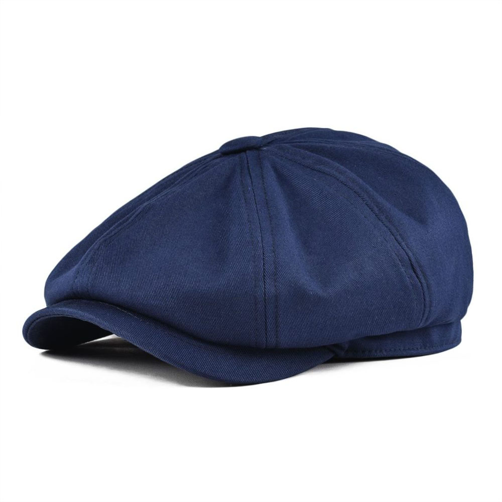 Topi Newsboy BOTVELA untuk Pria, Topi Katun Twill 8 Panel, Topi Baker, Topi Retro Gatsby, Topi Kasual Bermerek, Topi Cabbie, Beret Apple untuk Pria
